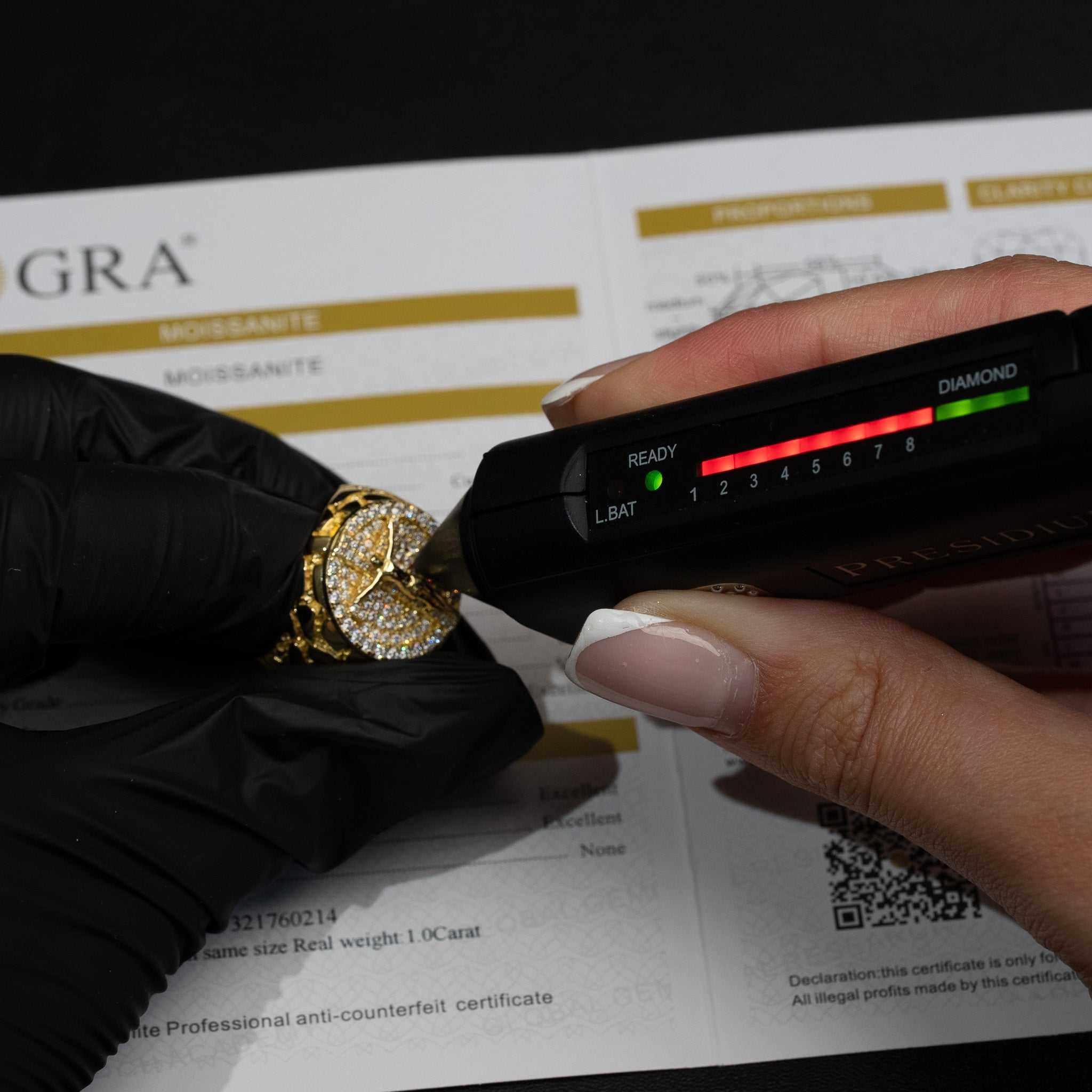 Moissanite Jesus Crucifix Nugget Ring 925 Sterling Silver in 14K Gold