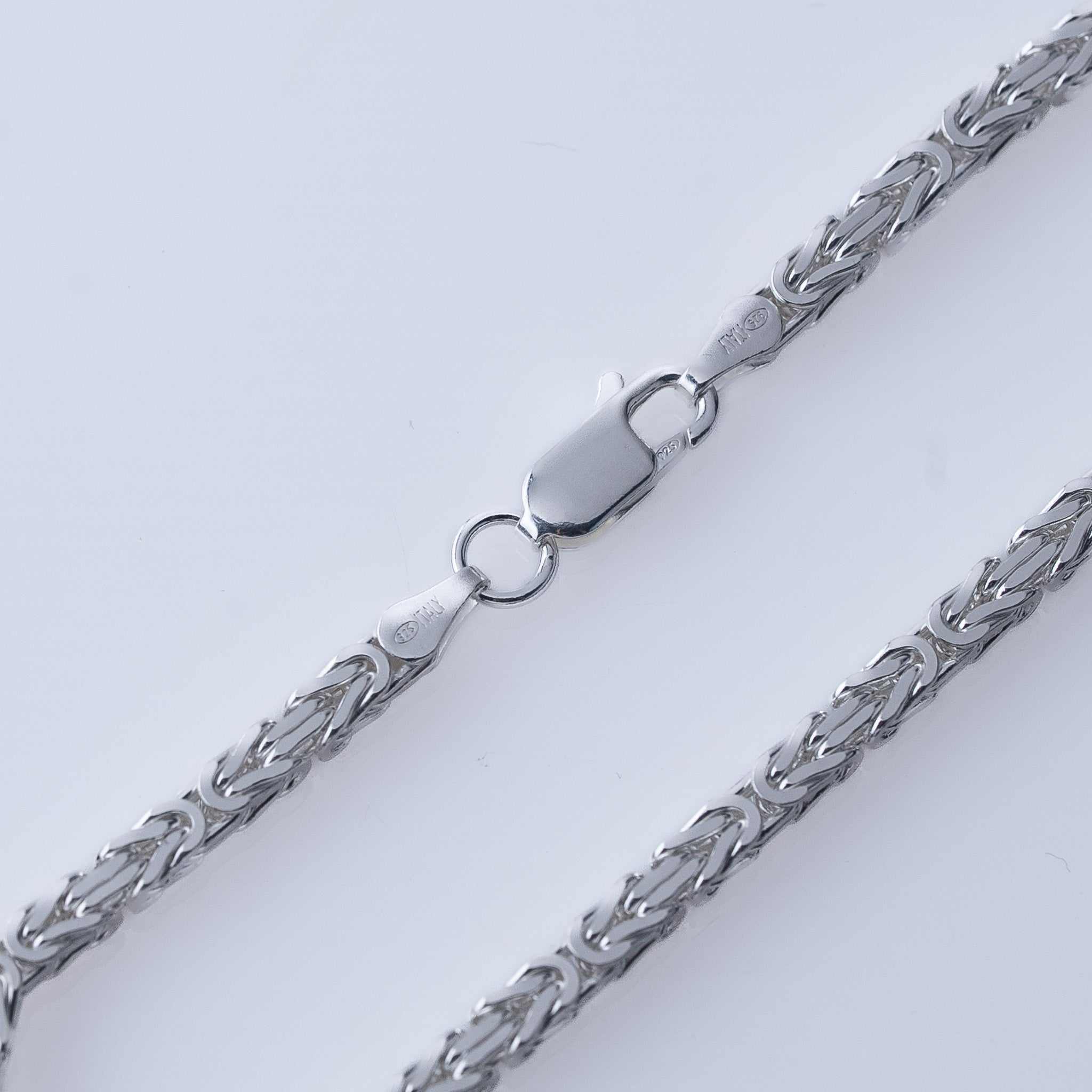 3MM Byzantine Bracelet in 925 Sterling Silver