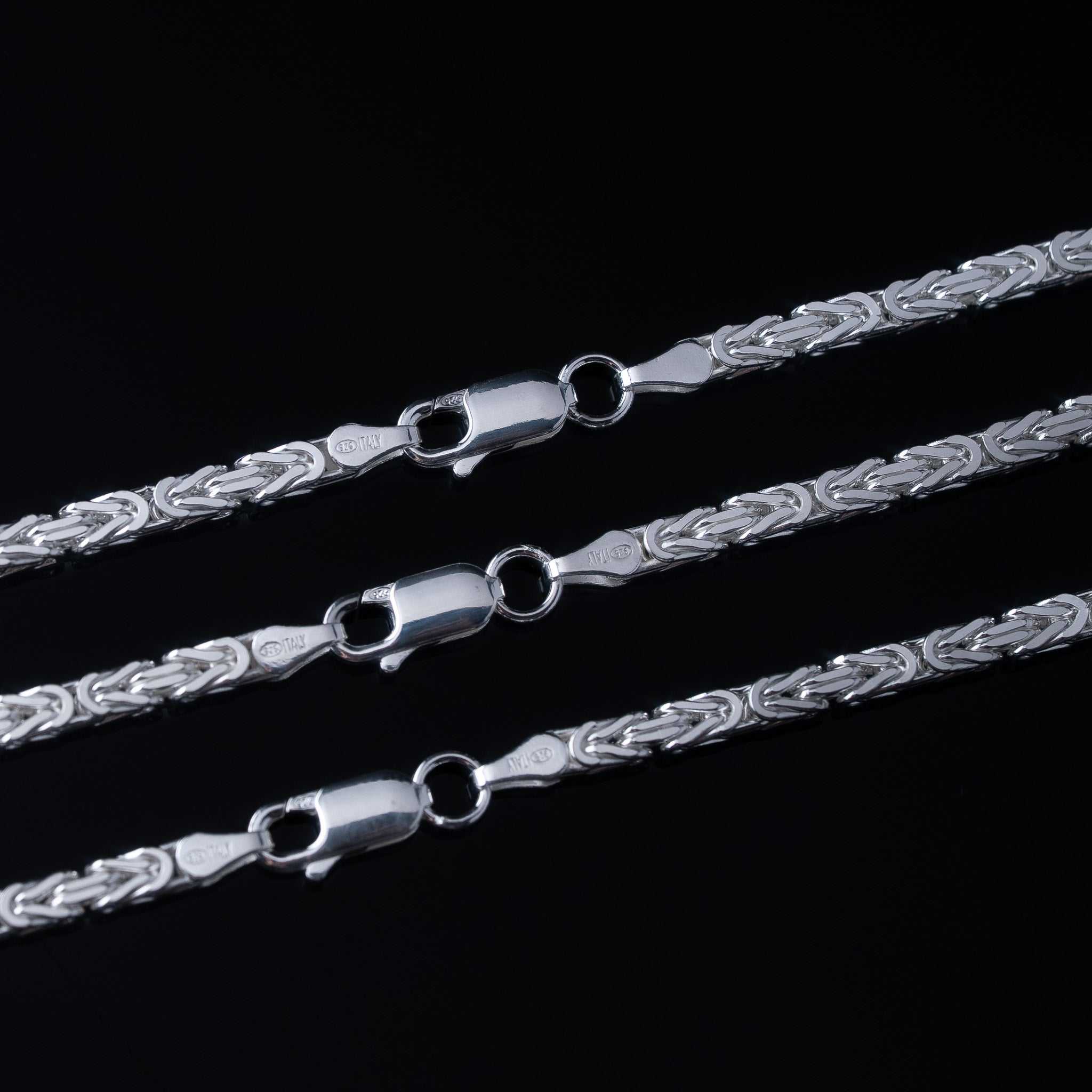 3MM Byzantine Chain 925 Sterling Silver