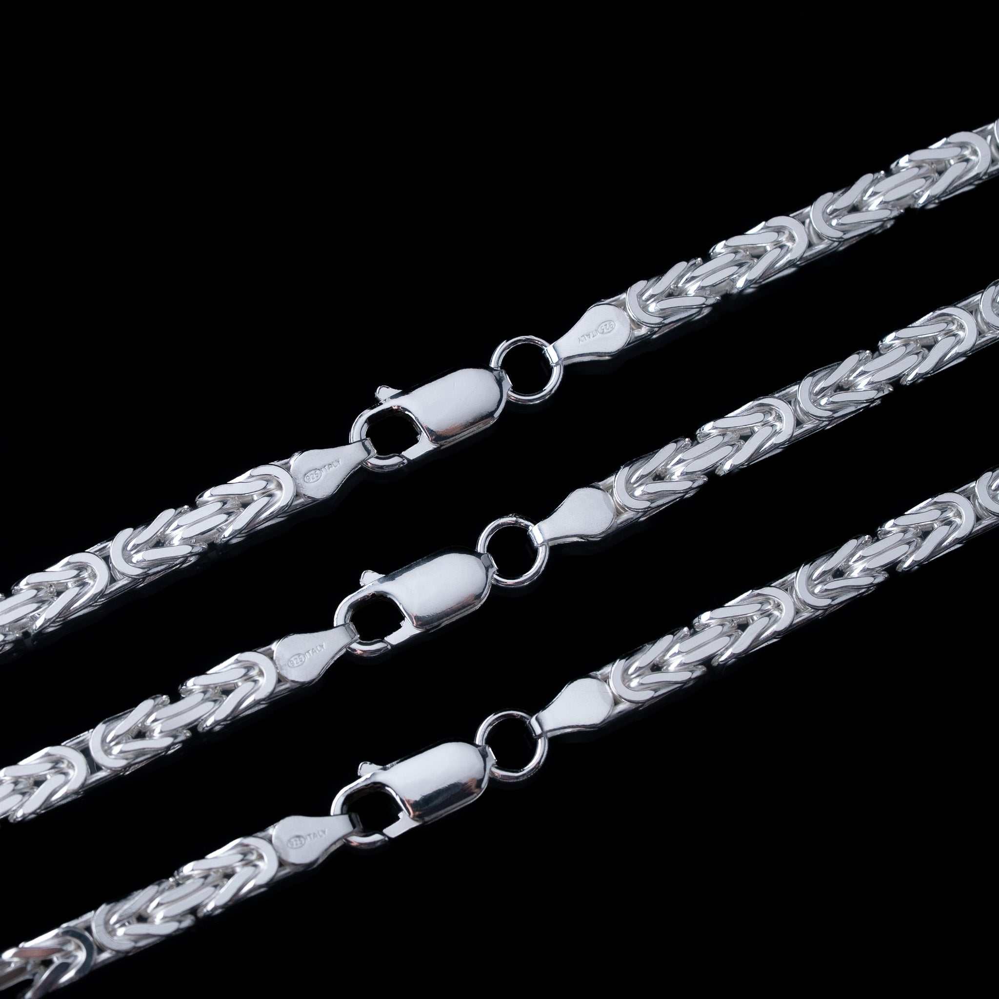 4MM Byzantine Chain 925 Sterling Silver