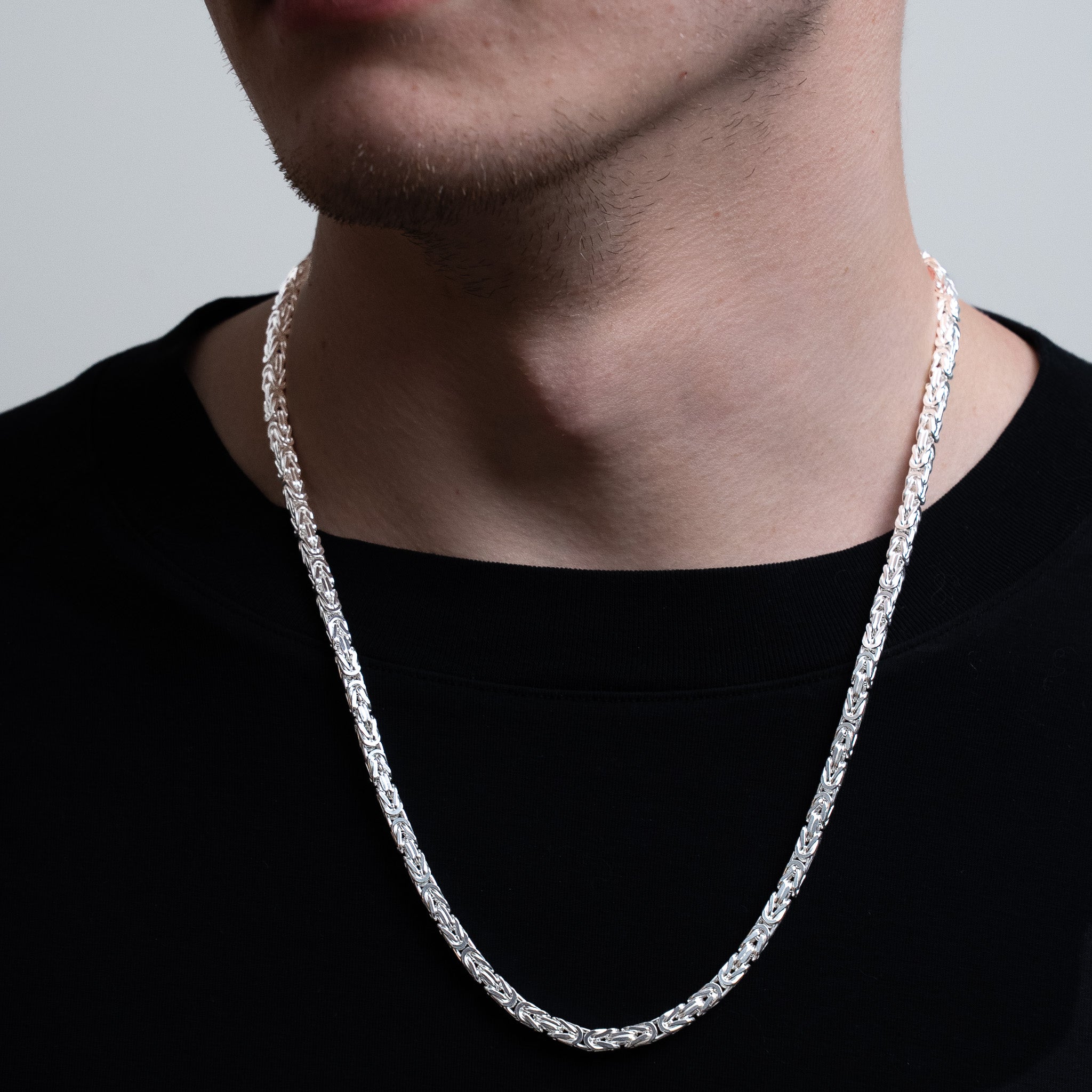 4MM Byzantine Chain 925 Sterling Silver