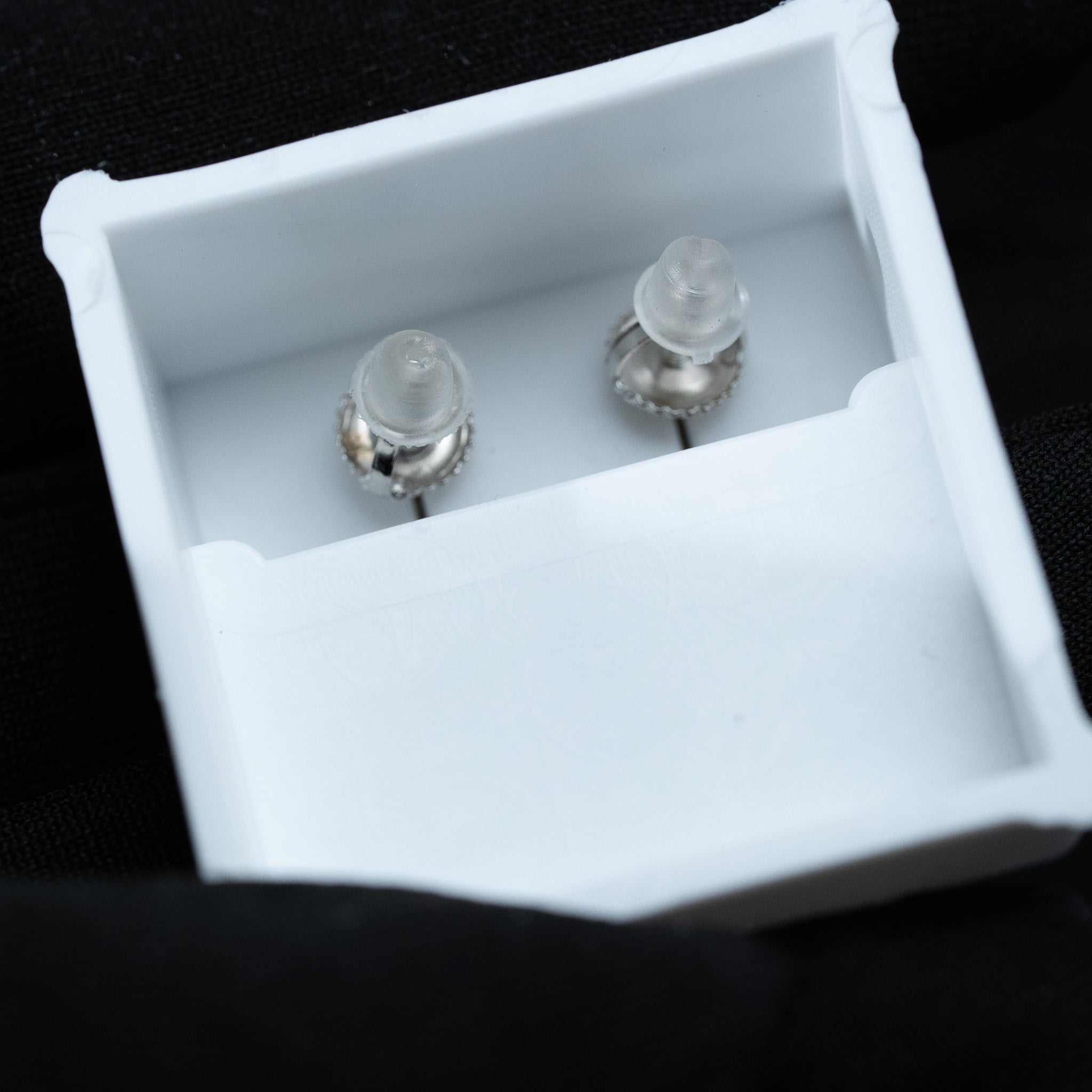 Moissanite Masquise & Round Cut Butterfly Stud Earrings 925 Sterling Silver