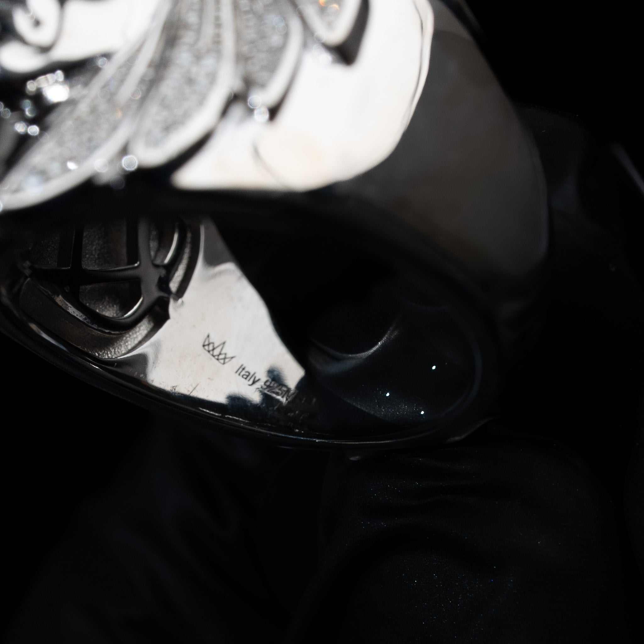 Moissanite Native American Indian Warrior Statement Ring 925 Sterling Silver