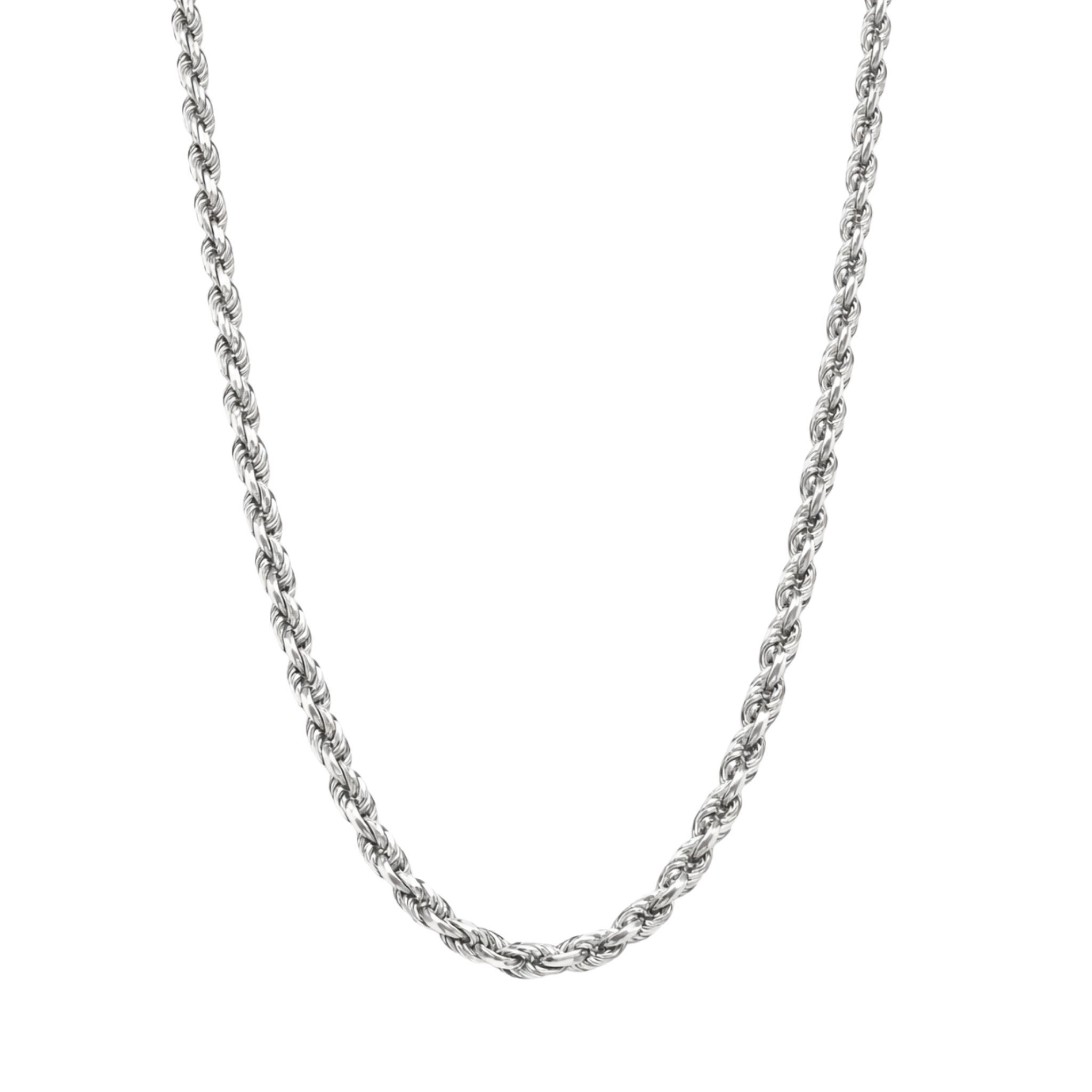 Solid Real 925 Sterling Silver Rope Chains 1.5-4mm 18-30 inches Italy