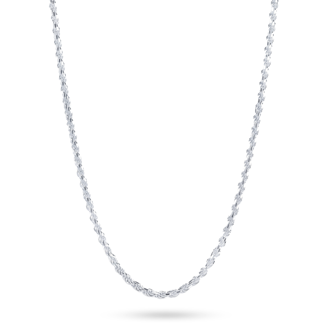 4MM Rope Chain Solid 925 Sterling Silver