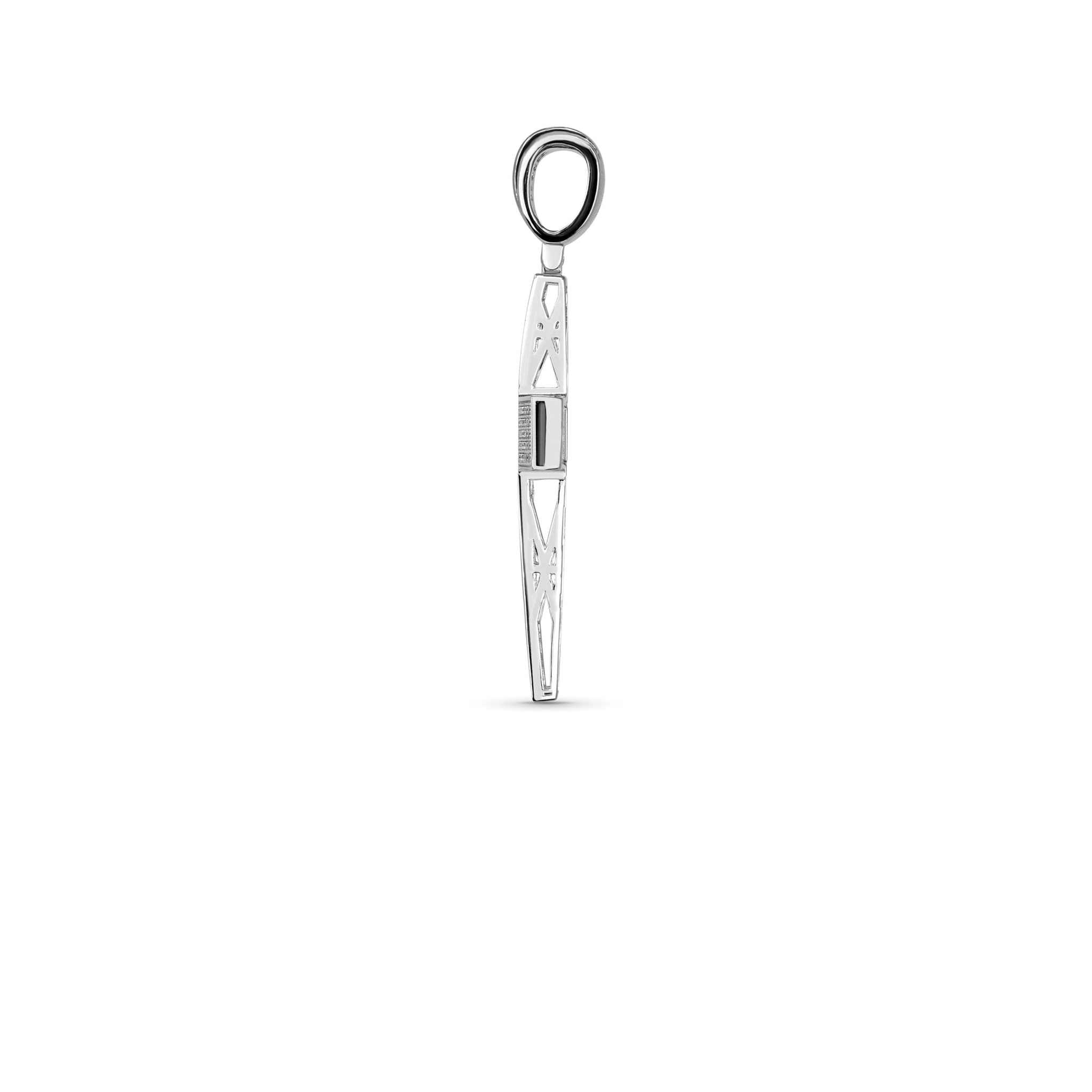 Moissanite Cross Pendant Real 925 Sterling Silver Men's Jewelry