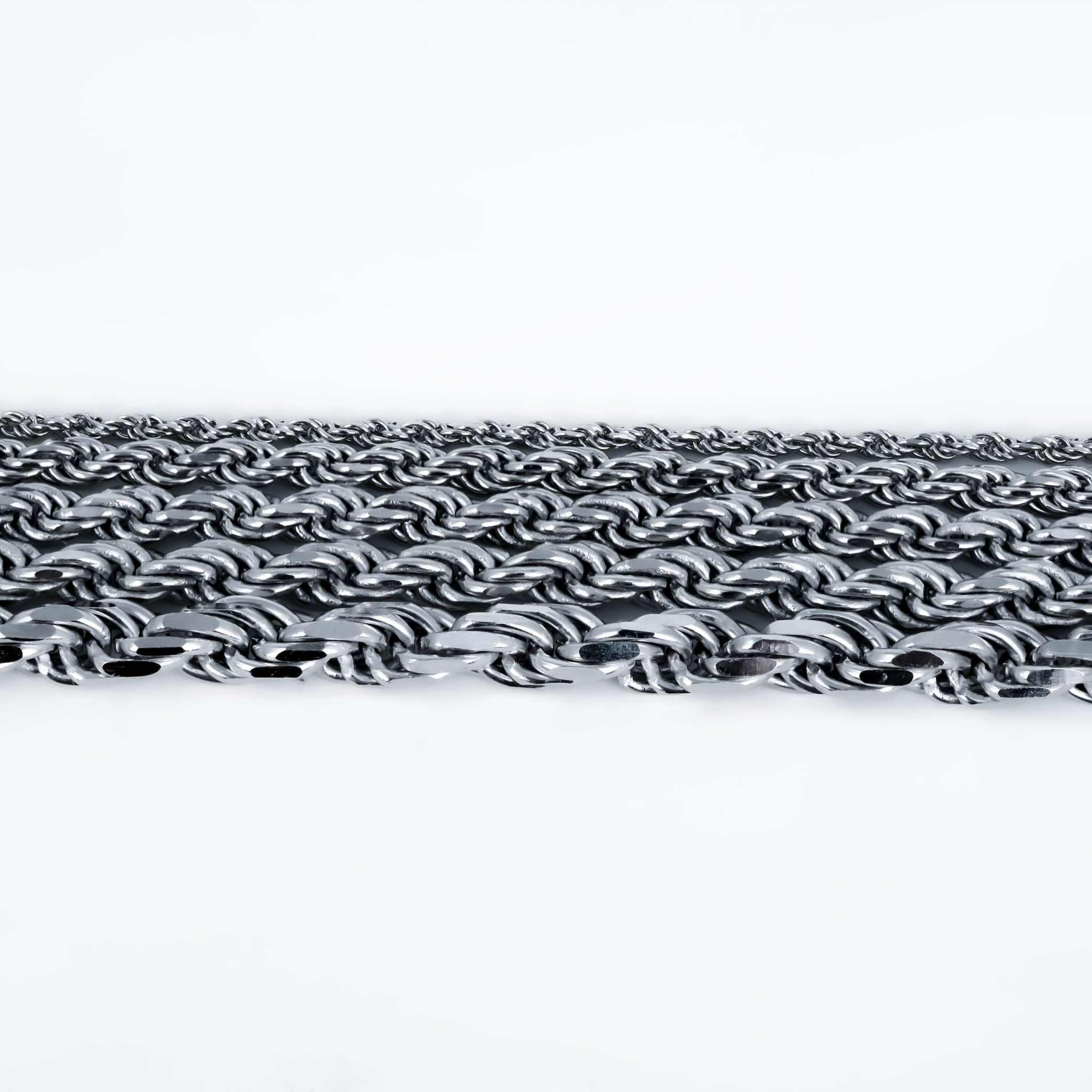 Solid Real 925 Sterling Silver Rope Chains 1.5-4mm 18-30 inches Italy