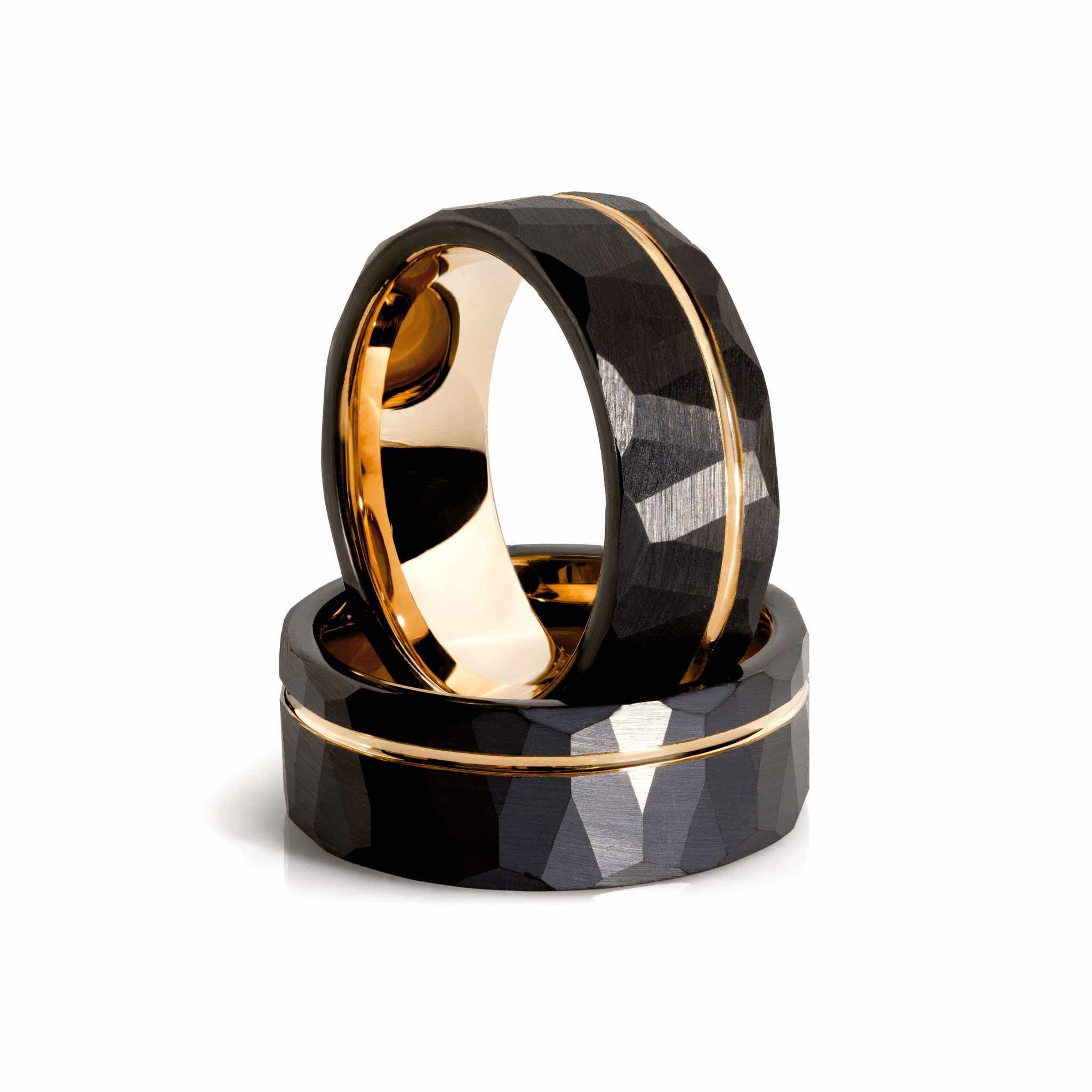 Black Tungsten Ring with Comfort-Fit Design and Genuine Quality