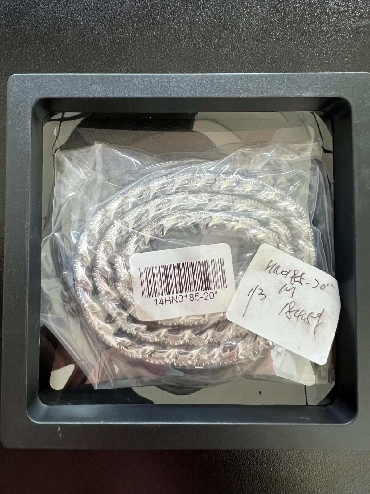 97ct Moissanite Miami Cuban Link Chain Necklace in Box with Certificate