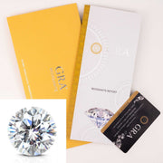 Loose Moissanite Gem Stone with GRA certification and warranty card. Available in sizes from 3mm to 12mm. Ideal for jewelry making.