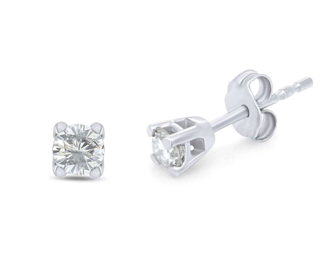 Moissanite 3MM Stud Earrings 925 Sterling Silver