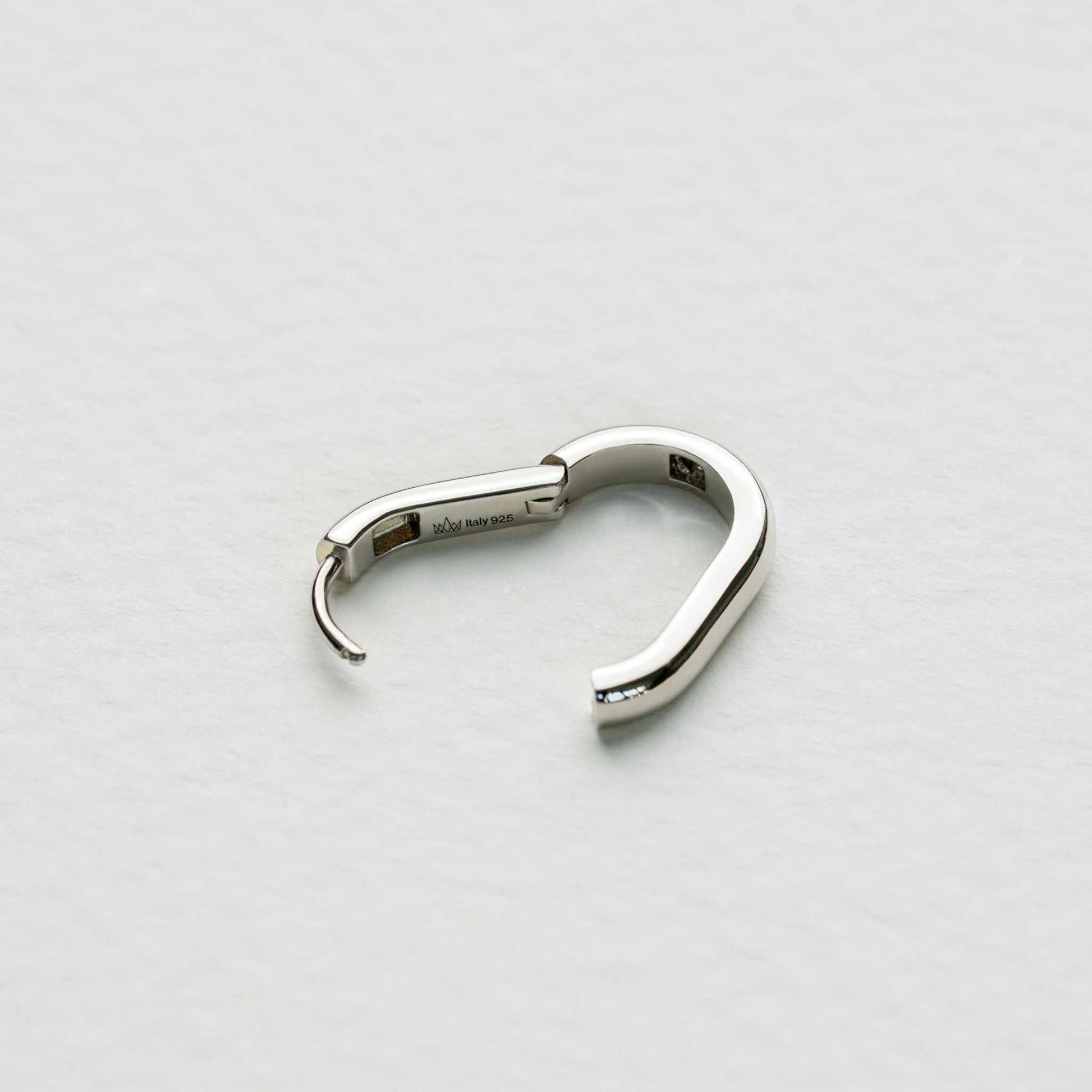 Sterling silver link earrings with minimalist chain design.