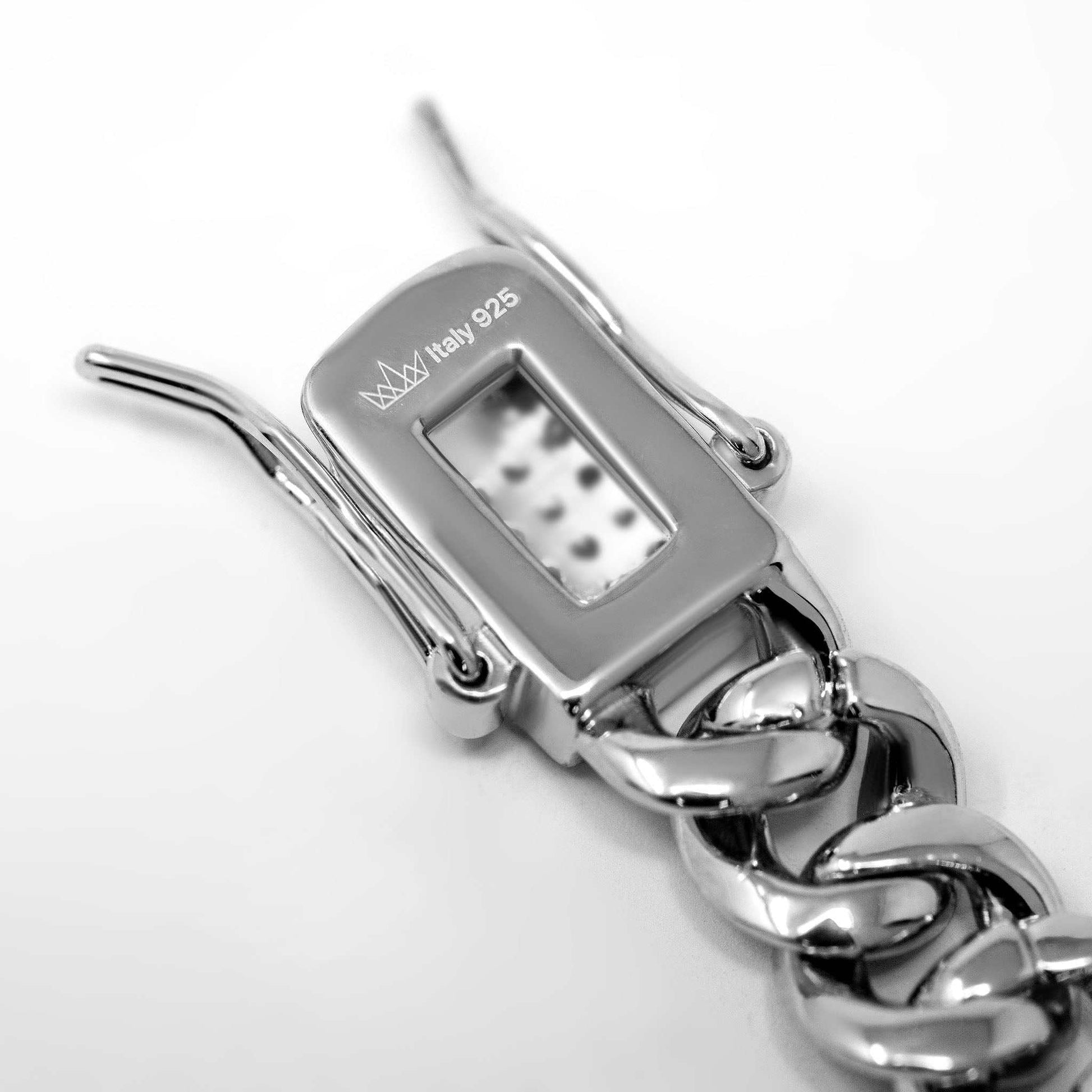 6MM Iced Moissanite Miami Link Chain in Sterling Silver with Diamond Tester Pass