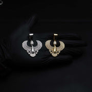 Horus God of Egypt Falcon Bird Moissanite 925 Sterling Silver Pendant