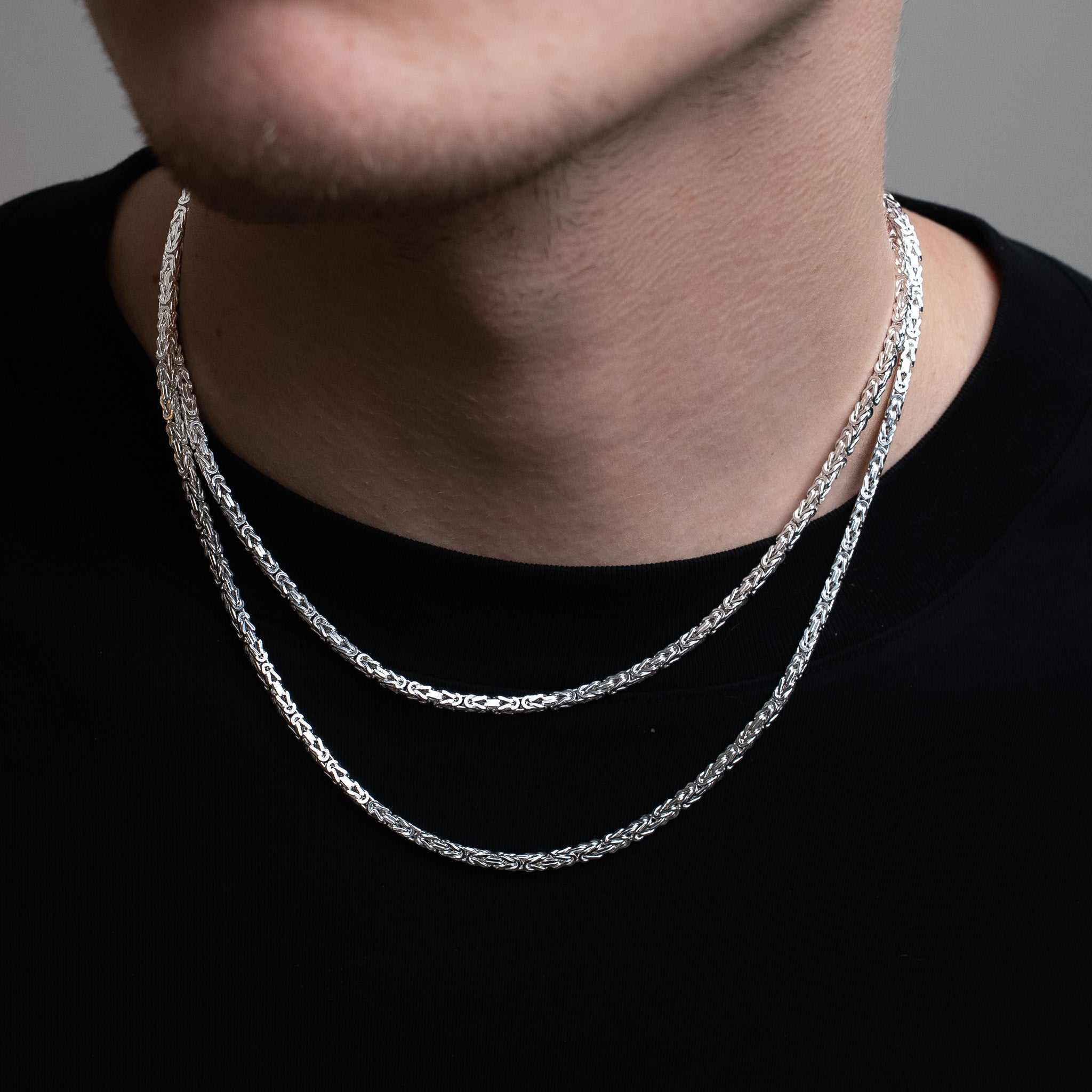 3MM Byzantine Chain 925 Sterling Silver