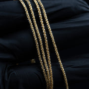 Sparkle Twisted Rock Chain & Bracelet 14K Gold Plated 925 Sterling Silver