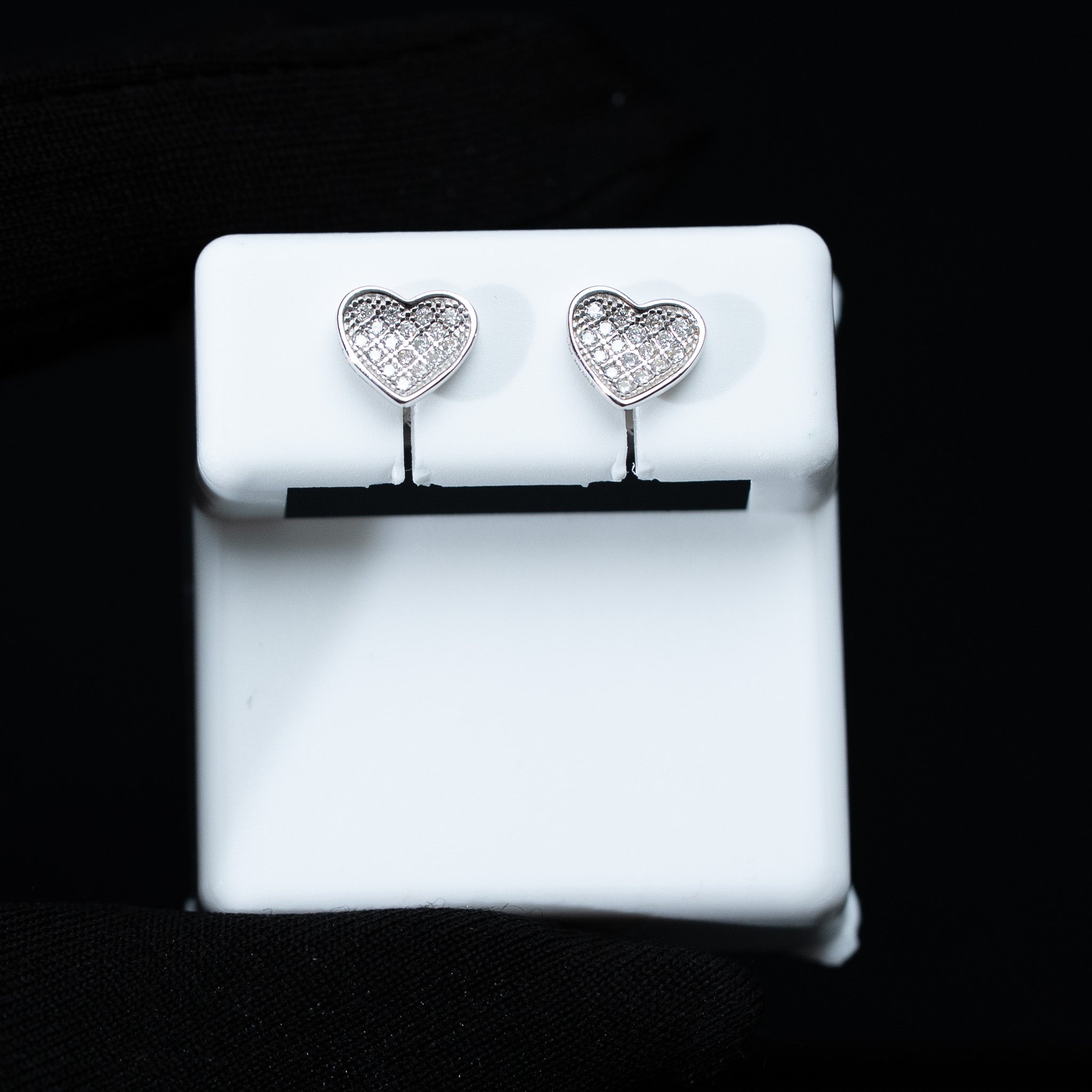 Heart-Shaped Moissanite Stud Earrings – 0.35 TCW 925 Sterling Silver VVS1 D Color