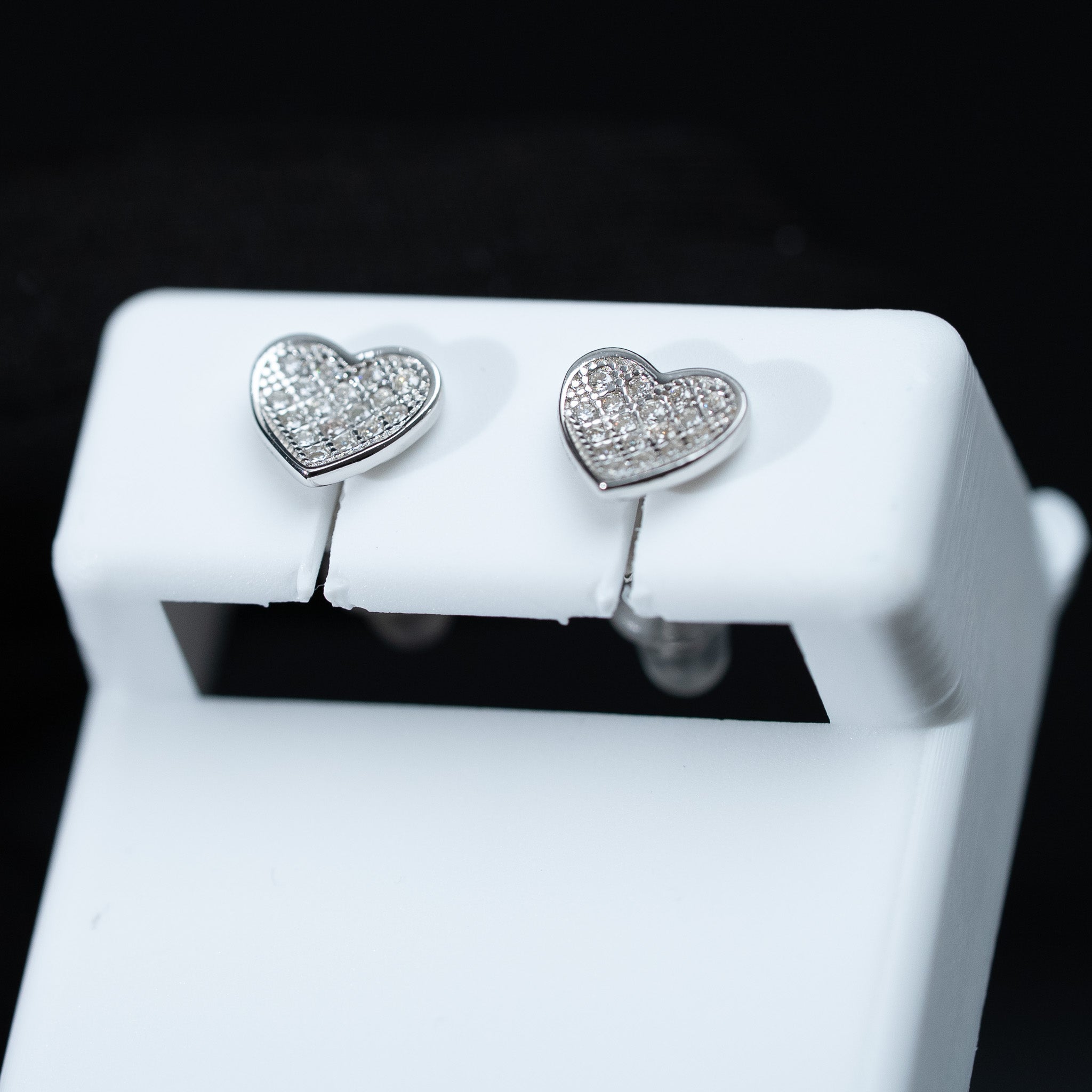 Heart-Shaped Moissanite Stud Earrings – 0.35 TCW 925 Sterling Silver VVS1 D Color