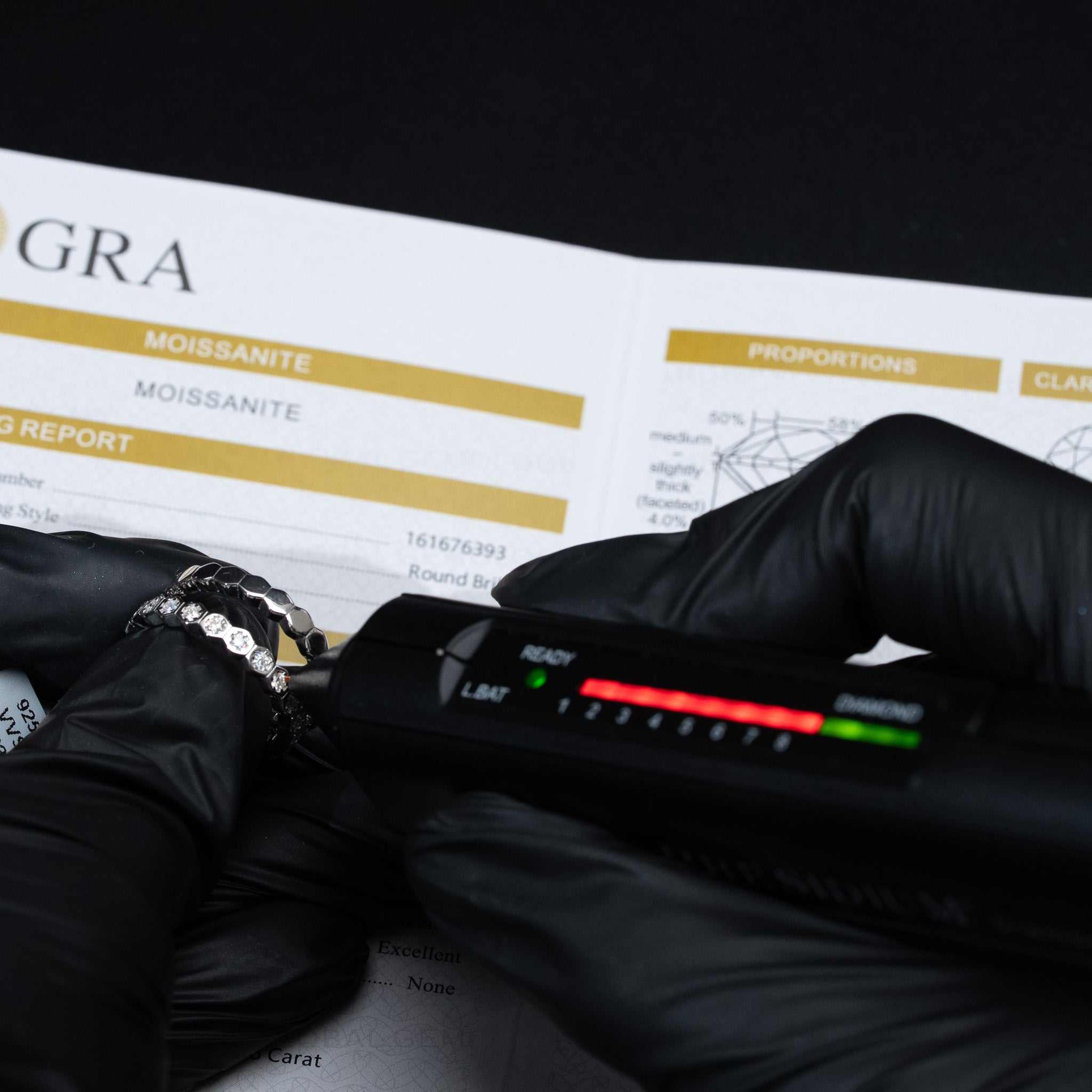 Moissanite Stackable Hexagon Shaped Rings Set of 2 Women's Bands