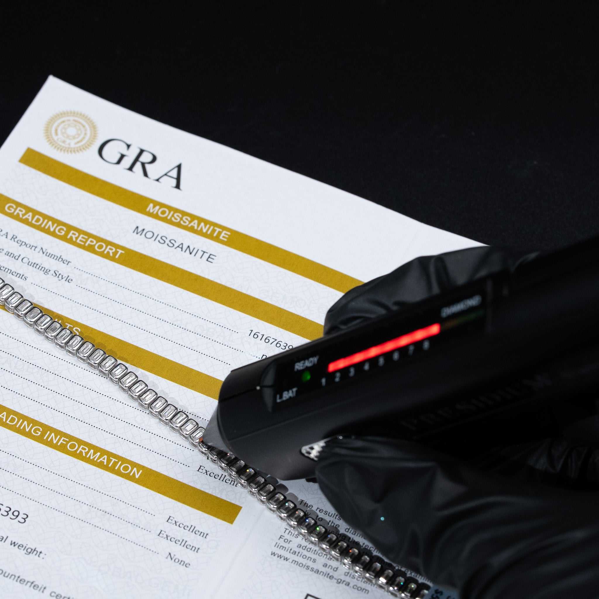 Moissanite Emerald Cut Tennis Bracelet 925 Sterling Silver