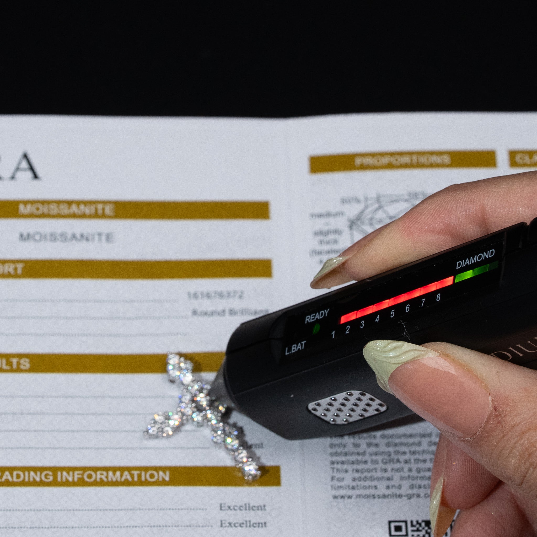 Moissanite Clustered Cross Pendant 925 Sterling Silver