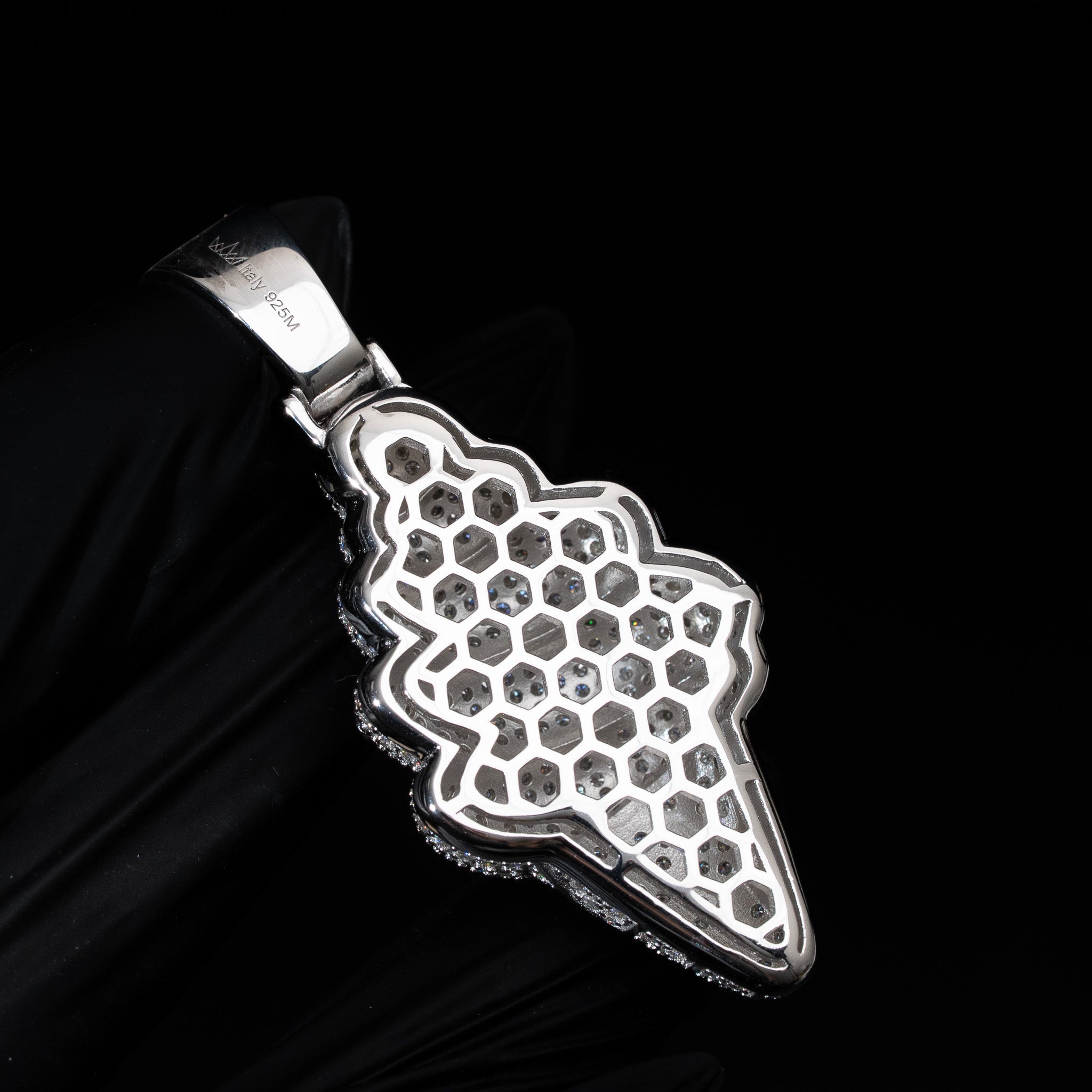 Moissanite Ice Cream Pendant 925 Sterling Silver