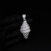 Moissanite Ice Cream Pendant 925 Sterling Silver