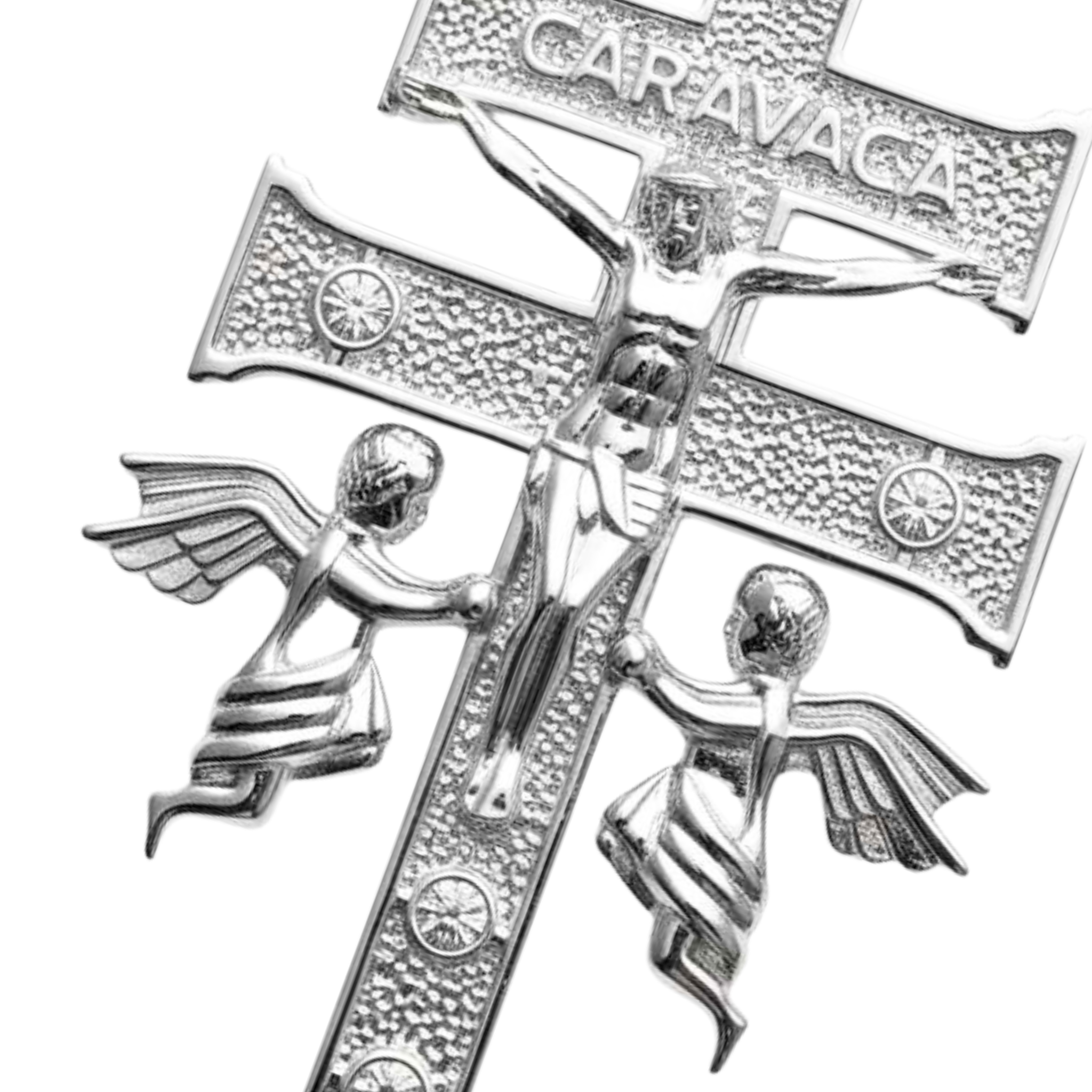 Cruz de Caravaca Moissanite Cross Pendant 925 Sterling Silver