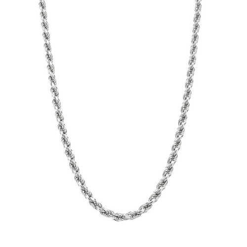 Solid Real 925 Sterling Silver Rope Chains 1.5-4mm 18-30 inches Italy