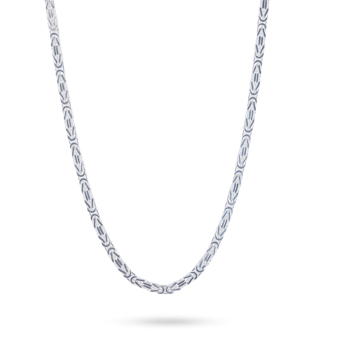 4MM Byzantine Chain 925 Sterling Silver