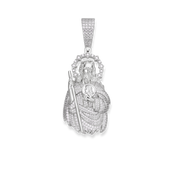 St. Judas Moissanite Pendant 925 Sterling Silver