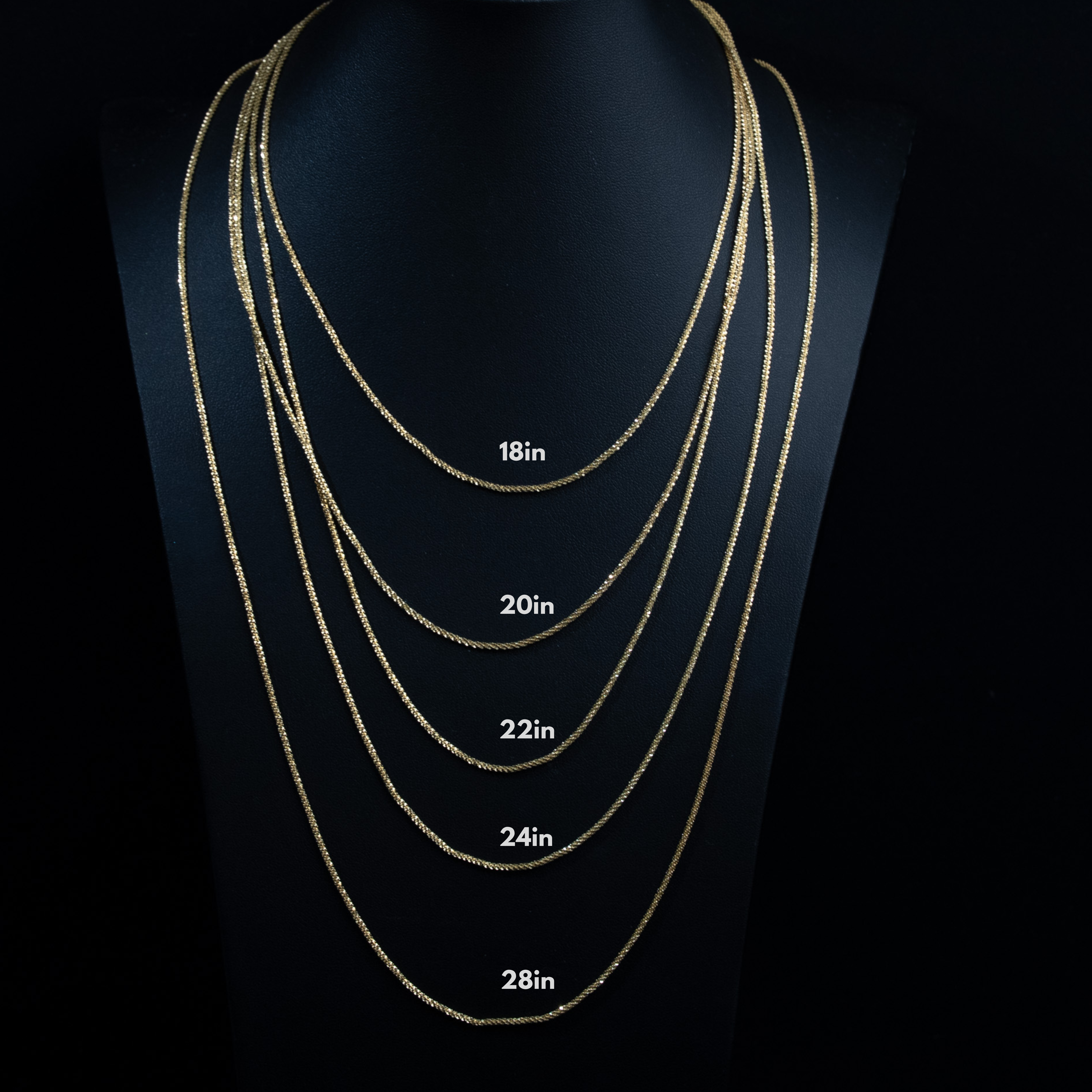 Sparkle Twisted Rock Chain & Bracelet 14K Gold Plated 925 Sterling Silver