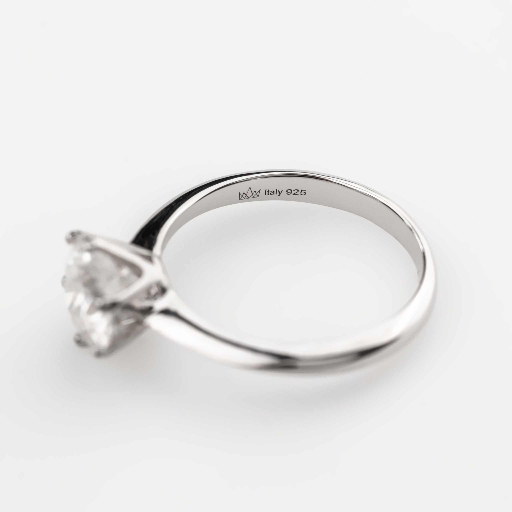 Moissanite Solitaire Engagement Ring