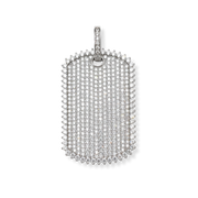 Moissanite Dot Tag Pendant in 925 Sterling Silver