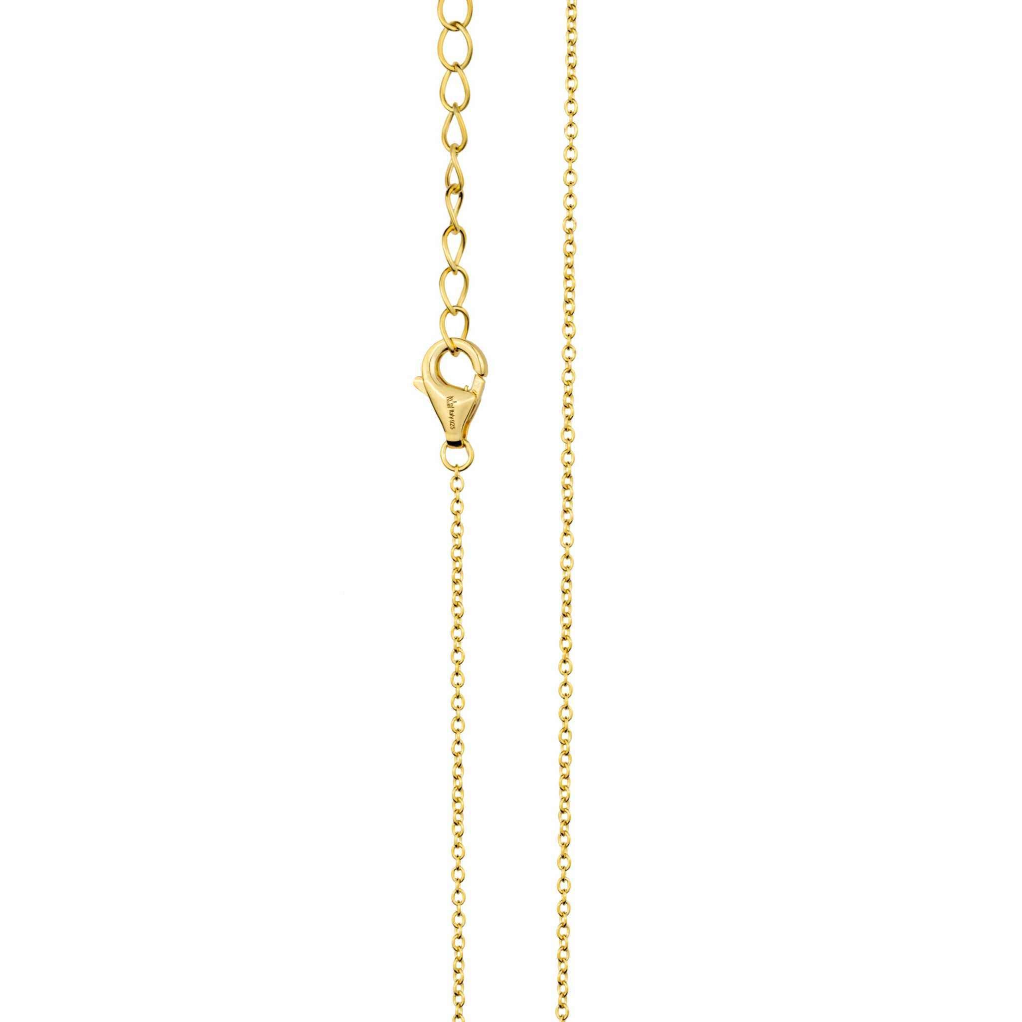 Baguette Sparkle Necklace with adjustable 1mm cable chain and lobster clasp.